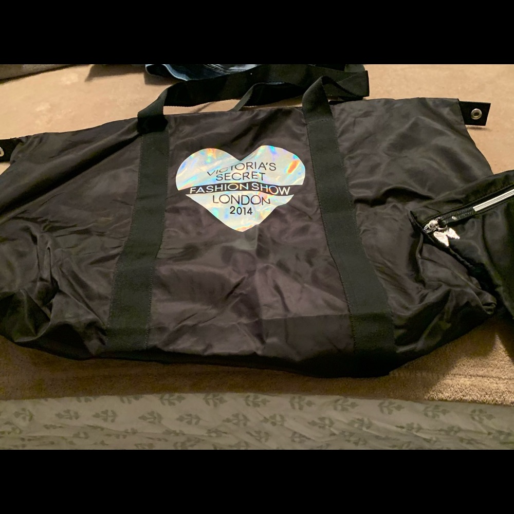 Victoria Secrets duffle bag with make up case